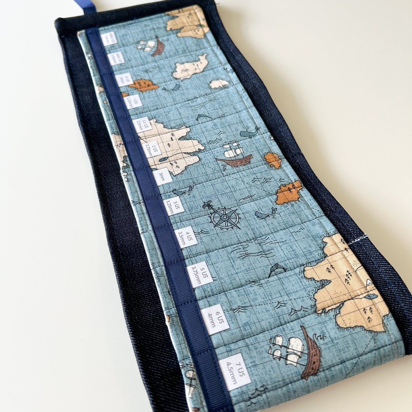 Circular Needle Organizers - Antique Map