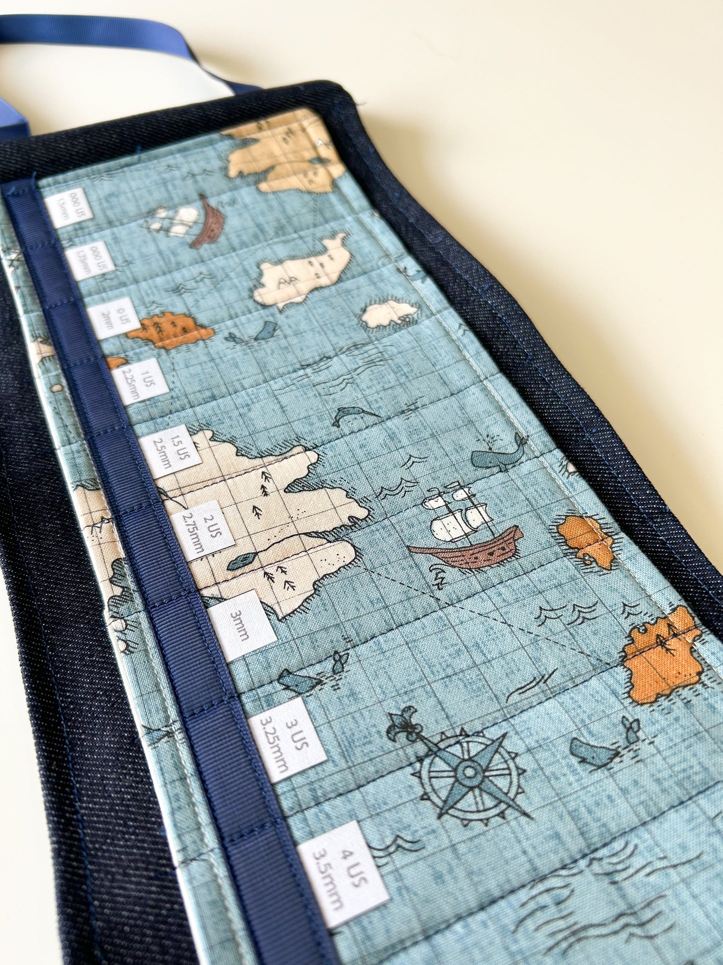 Circular Needle Organizers - Antique Map