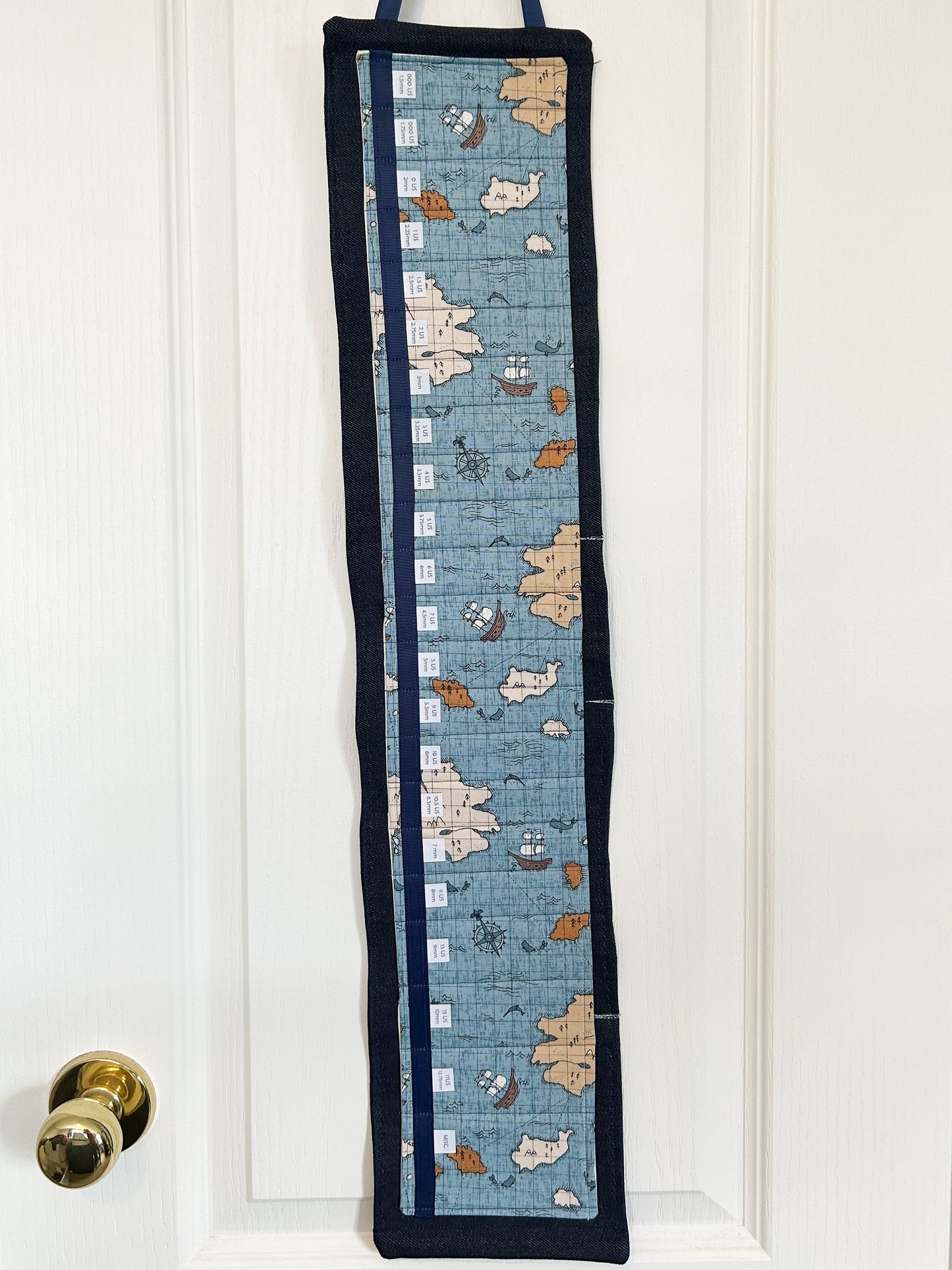 Circular Needle Organizers - Antique Map