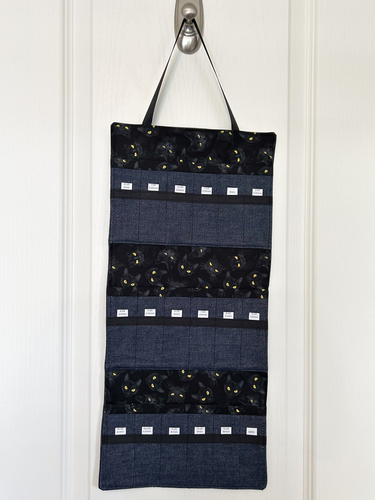 DPN Needle Organizer - Black Cats