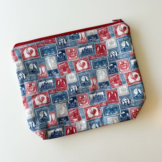 Sock Project Bag - France Stamps