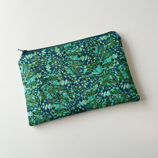Notion Pouch - Green/Blue Hidden Butterflies