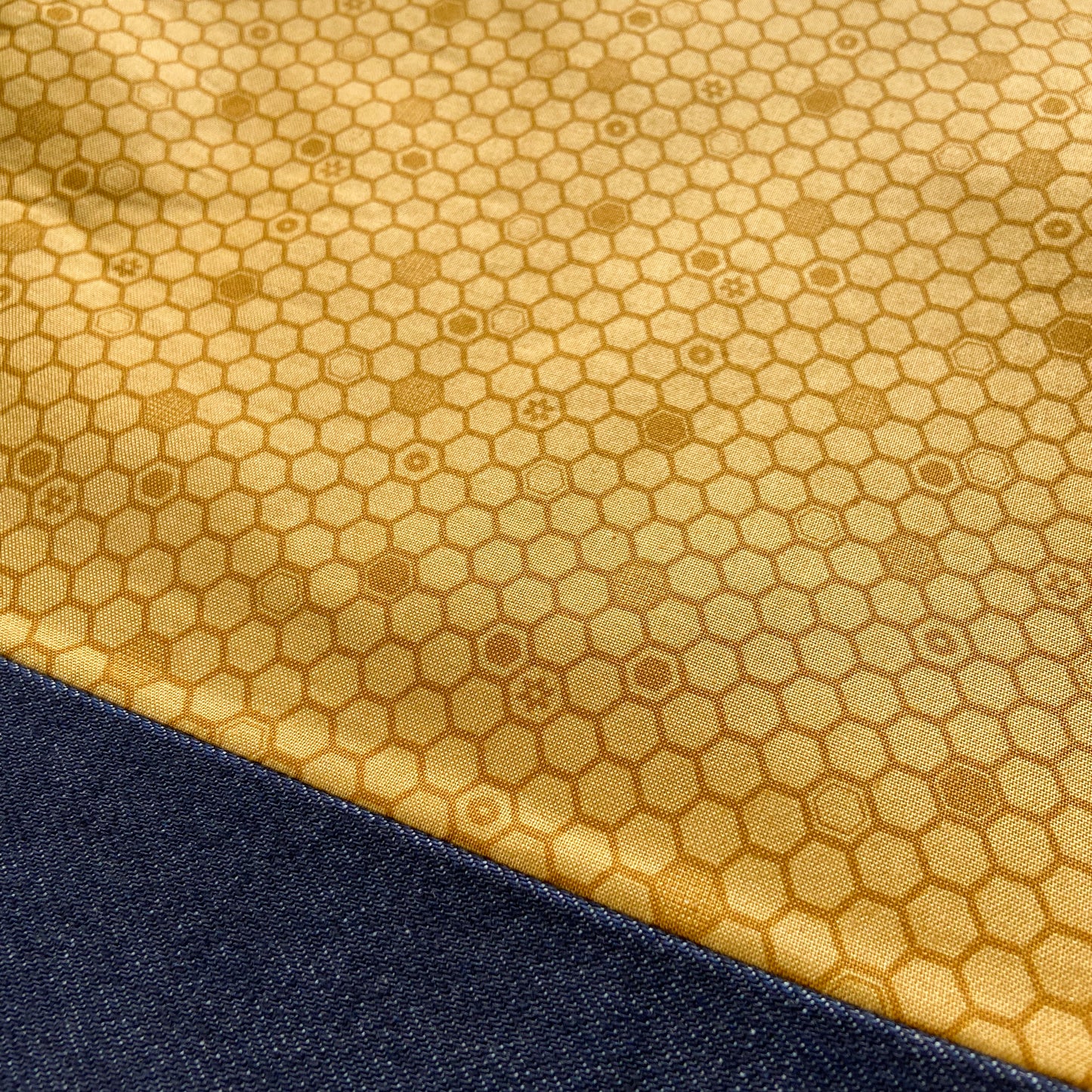 Cross Stitch Zippered Project Bag - Honeycombs
