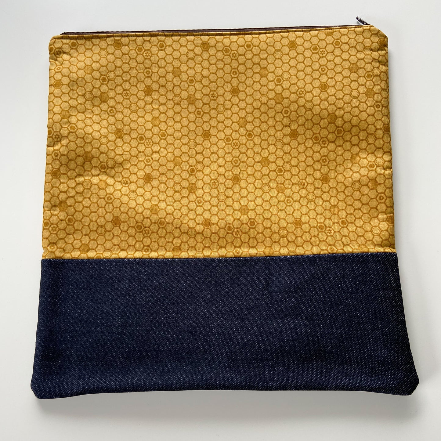 Cross Stitch Zippered Project Bag - Honeycombs