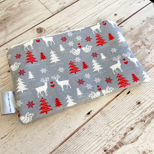 Notion Pouch - Scandi Christmas Grey