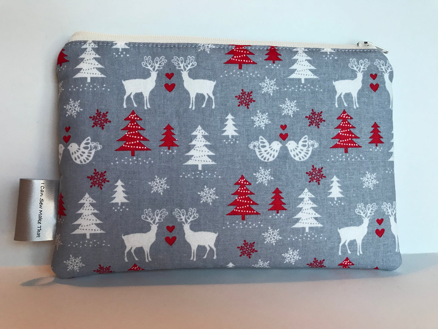 Notion Pouch - Scandi Christmas Grey