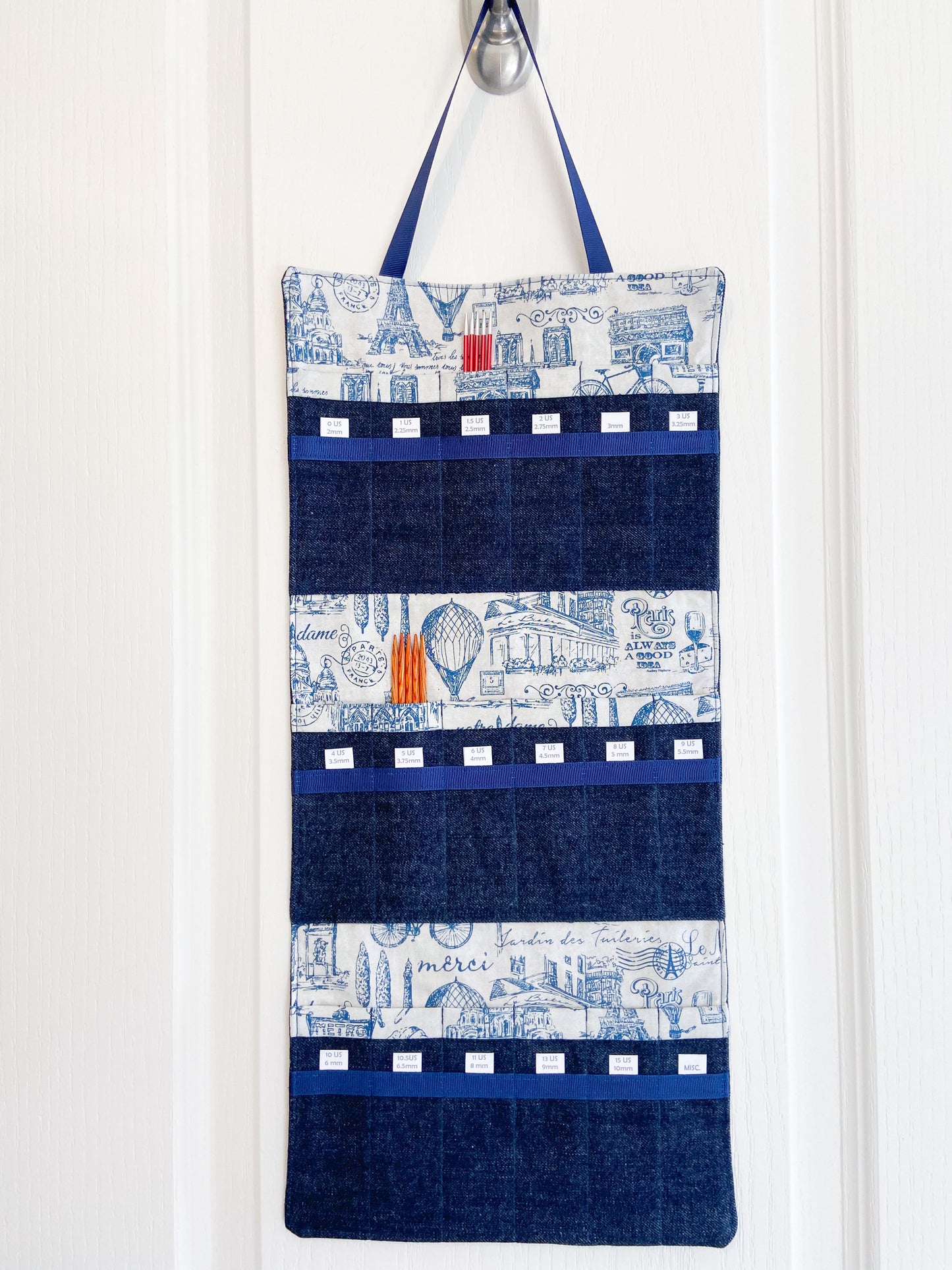 DPN Needle Organizer - Blue/Cream Paris