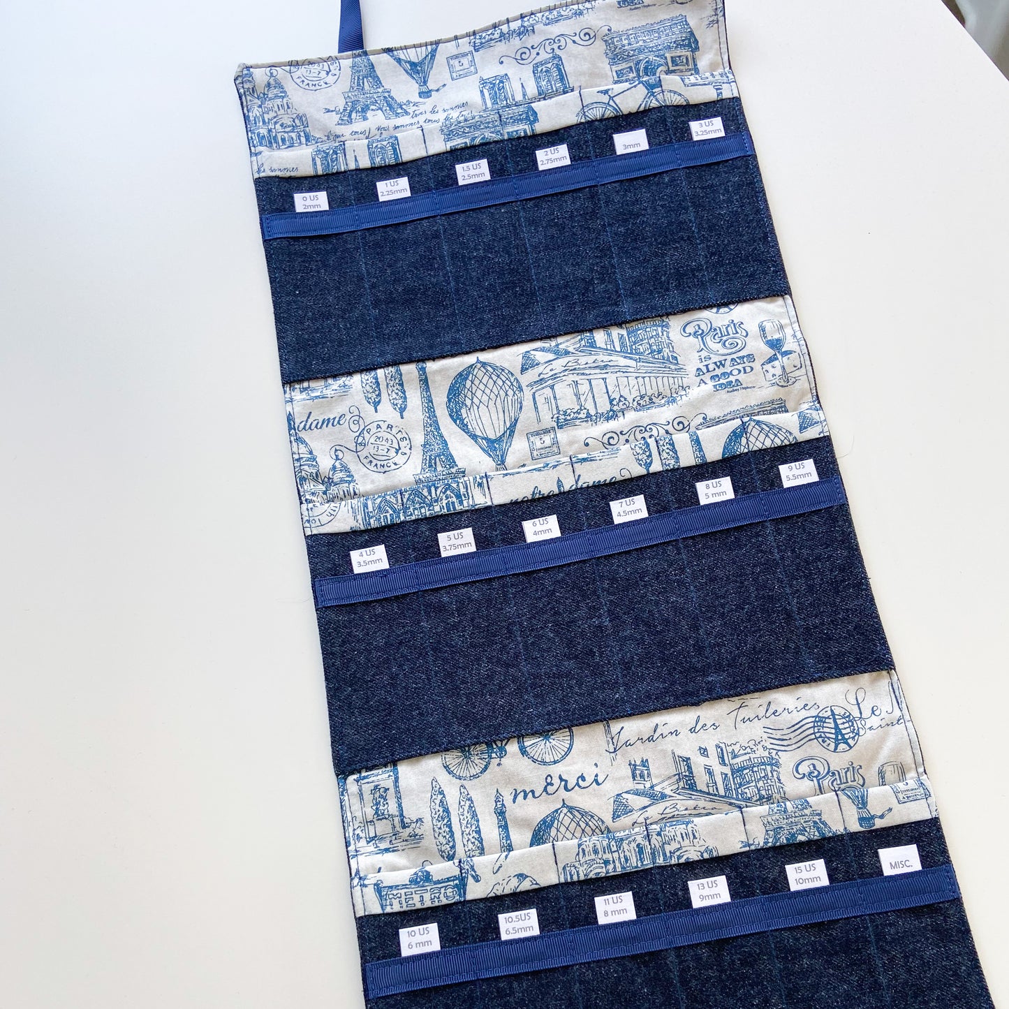 DPN Needle Organizer - Blue/Cream Paris