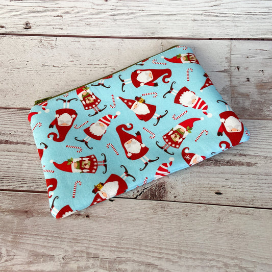 Notion Pouch - Santa Gnomes & Candy Canes