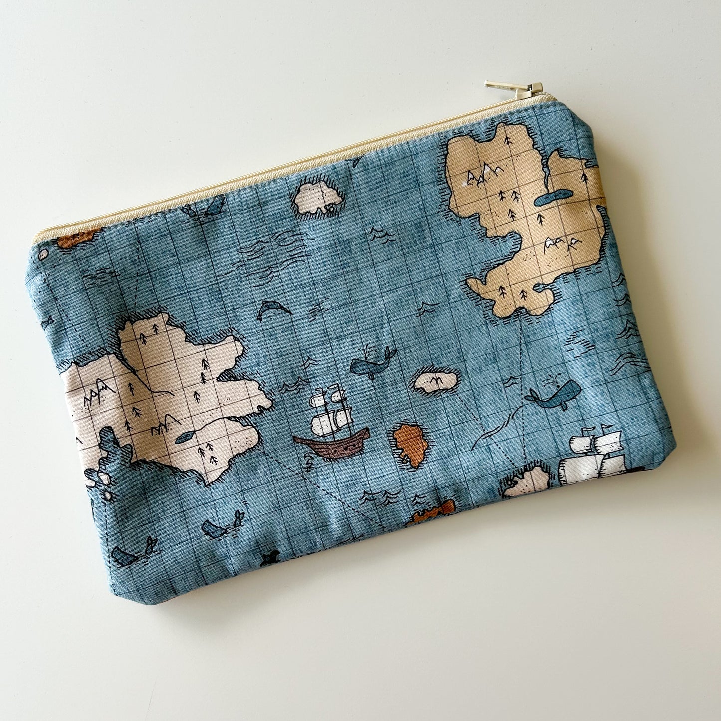 Notion Pouch - Antique Map