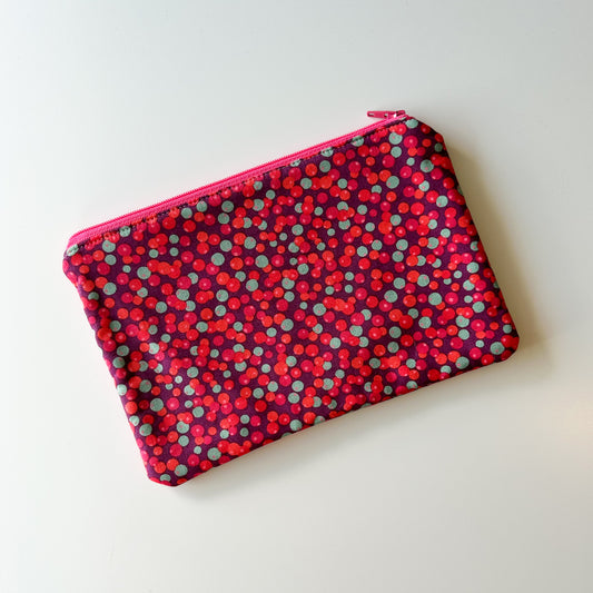 Notion Pouch - Red/Turq Berries