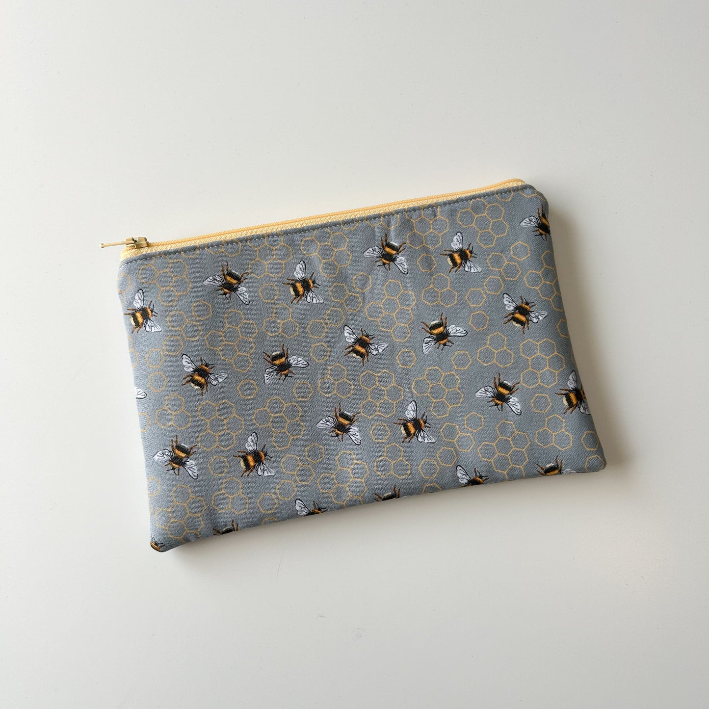 Notion Pouch - Grey Busy Bees