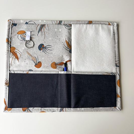 Cross Stitch Retreat Mat - Grey Squids
