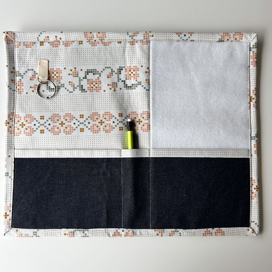 Cross Stitch Retreat Mat - White Cross Stitch Pattern