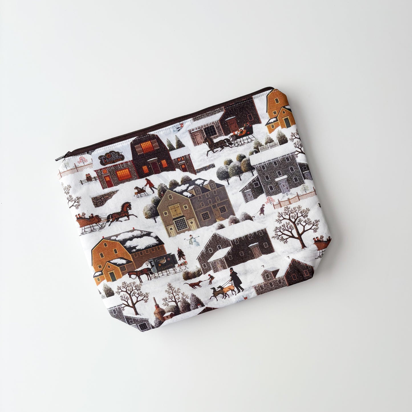 Sock Project Bag - Old Town Winter