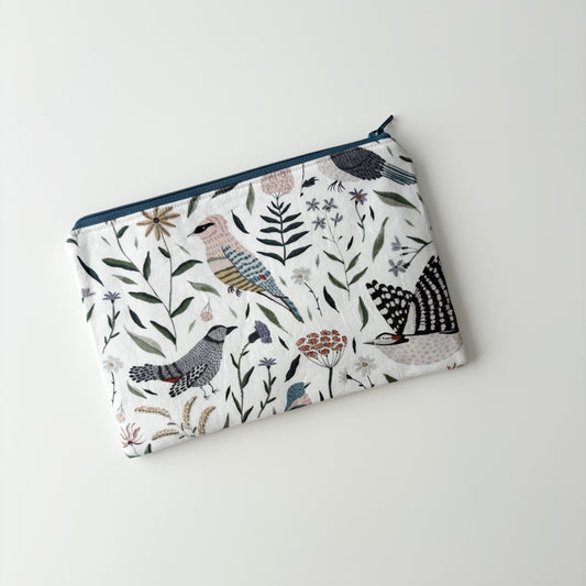 Notion Pouch - Flowers & Fancy Birds