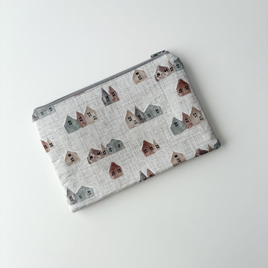 Notion Pouch - Snow Topped Houses