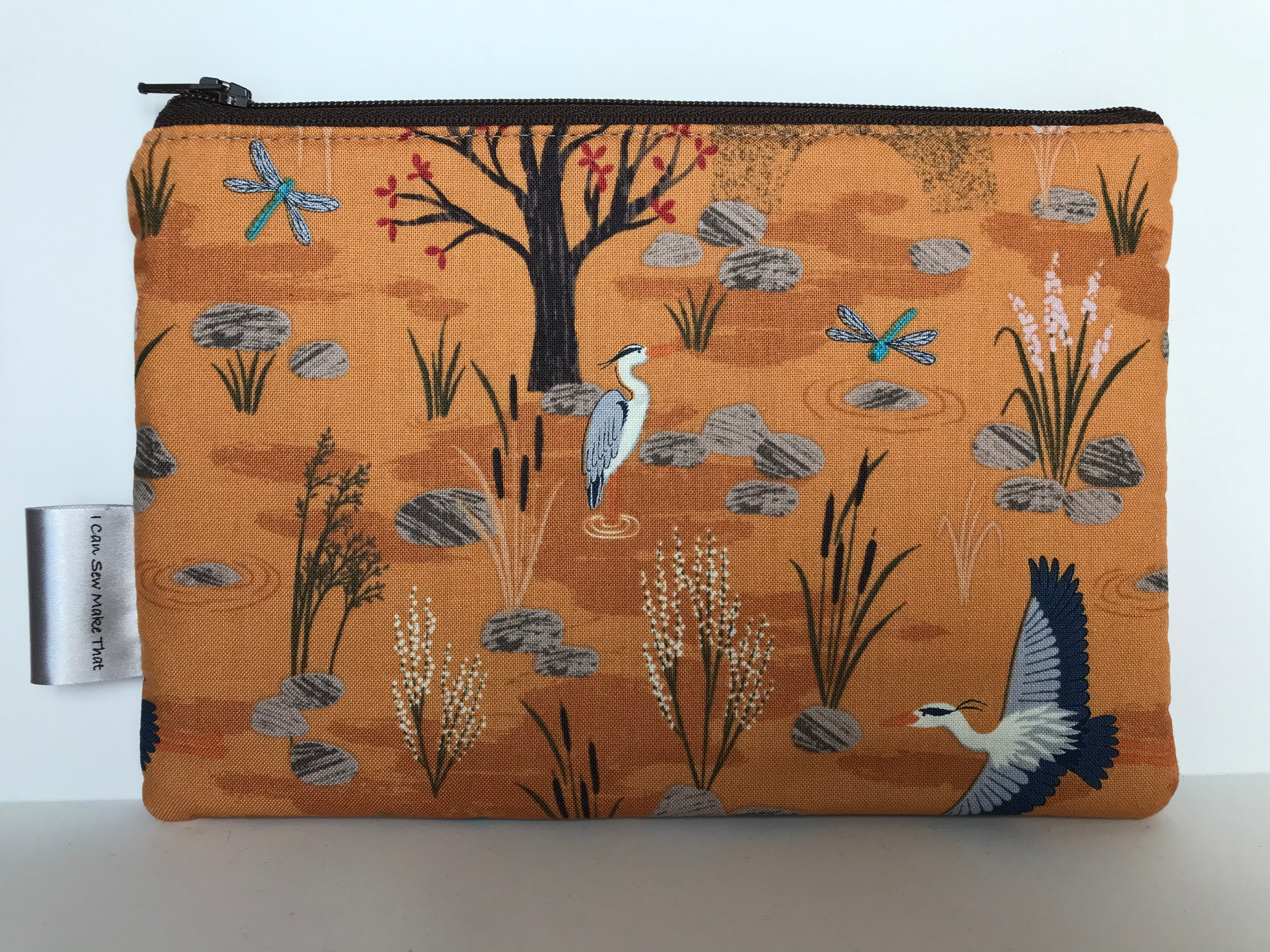 Notion Pouch - Orange with Heron