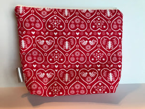 Small Zippered Project Bag/ Sock Project Bag