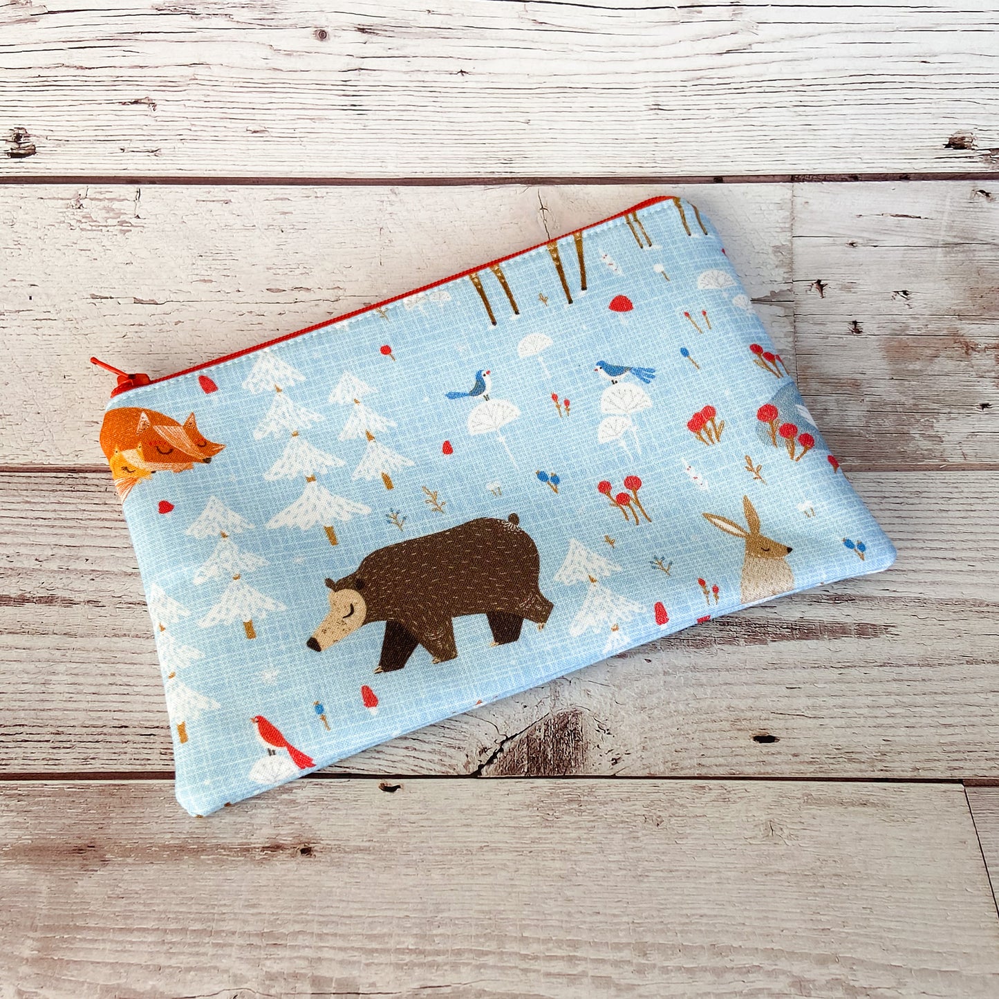 Notion Pouch - Winter Woodland Critters