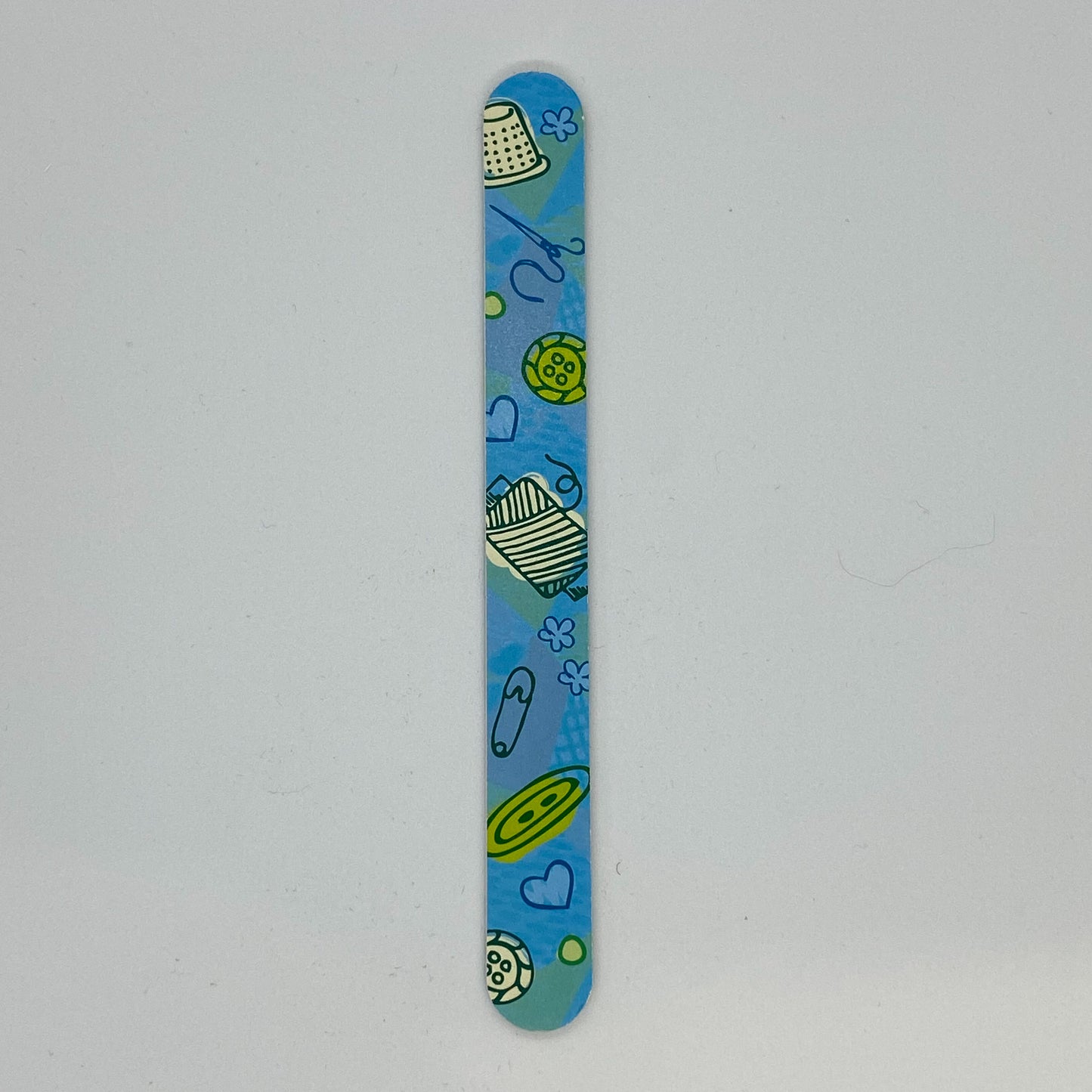 Nail File - Blue Sewing Design