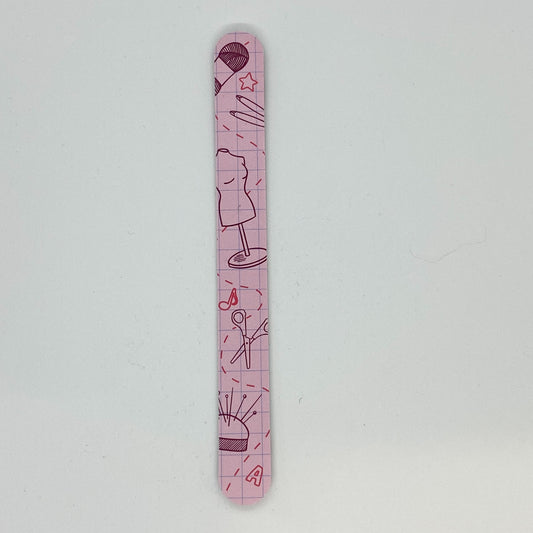 Nail File - Pink Sewing Design